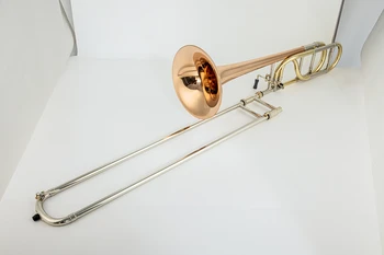 Bach Логотип BB-F# Настройка Тромбон Фосфор Медь Материал Игра на джазовом инструменте с чехлом Бесплатная доставка