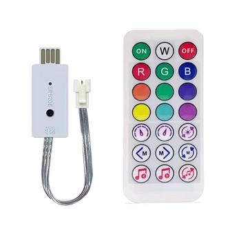 DC5V SP620E USB Bluetooth Music Pixel Controller Аксессуар Часть RF Пульт дистанционного управления для WS2812 RGB Светодиодная лента