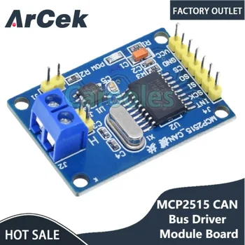MCP2515 Плата драйвера шины CAN Плата TJA1050 приемник SPI для 51 MCU Интерфейсный модуль контроллера ARM для Arduino DIY Kit НОВИНКА