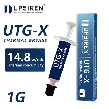 UPSIREN UTG-X Шприц для рассеивания тепла Силиконовый термопласт для процессора CPU Видео GPU Охлаждающая смазка Термопаста