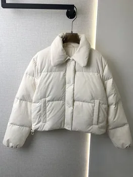 2023 Осень-зима Мода Новая женская одежда Вельветовый короткий пуховик Пальто 1102