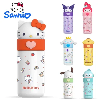 Sanrio Hello Kitty Мультяшная вакуумная колба из нержавеющей стали Портативная герметичная детская термос для девочек Кружка для путешествий Бутылка для термальной воды