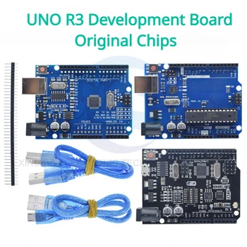 Официальная коробка UNO R3 ATMEGA16U2 / UNO+WiFi R3 Оригинальный чип ATMEGA328P CH340G для платы разработки Arduino UNO R3 WeMos ESP8266