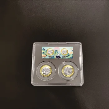 Пластиковая коробка для хранения монет Коллекция Коробка Держатели Чехлы Дисплей Мелкие предметы Органайзер Вечеринка Подарки Защита Контейнер Пыленепроницаемый